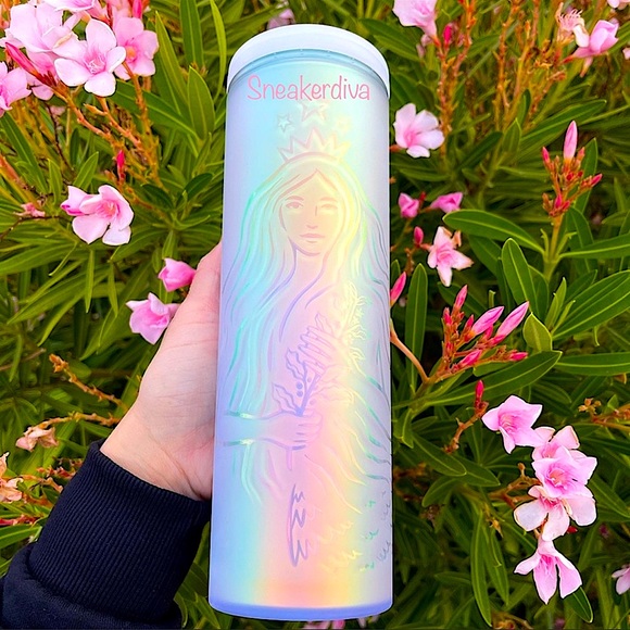 Starbucks Other - ✨🧜🏻‍♀️ NEW Starbucks holographic tumbler cup 🧜🏻‍♀️🤍💎💫